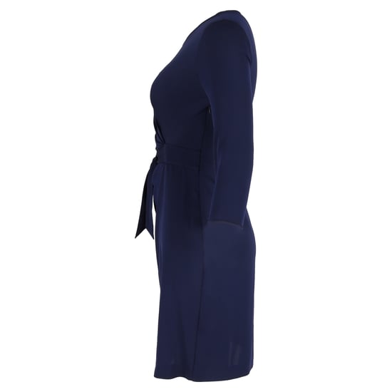 Diane Von Furstenberg minijurk met strik in de taille in marineblauw polyester - Image 2