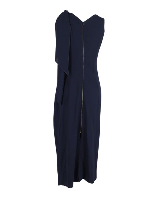 Roland Mouret midiklänning i marinblå polyester - Image 3