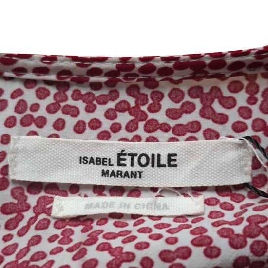 Étoile Isabel Marant Mellanlång Klänning i Röd Viskos - Image 3