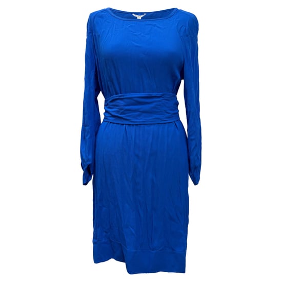Diane von Furstenberg knielange jurk van blauwe zijde - Image 1