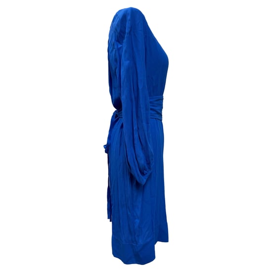 Diane von Furstenberg knielange jurk van blauwe zijde - Image 2