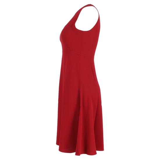 Joseph Knee-Length Sleeveless Skater Dress in Red Viscose - Image 2