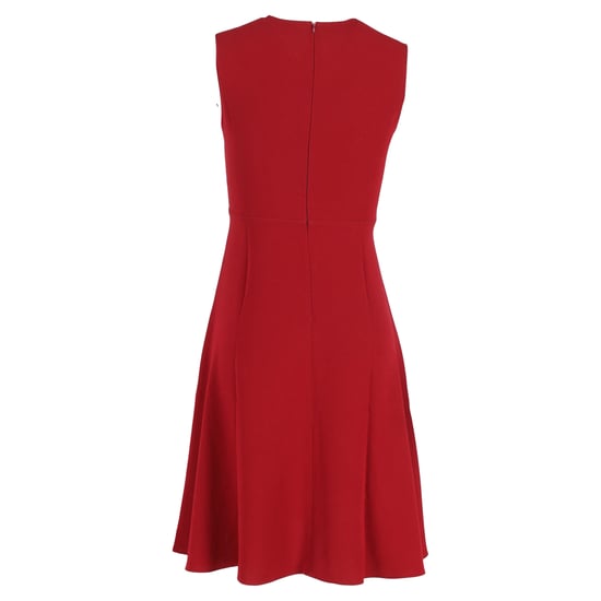 Joseph Knee-Length Sleeveless Skater Dress in Red Viscose - Image 3