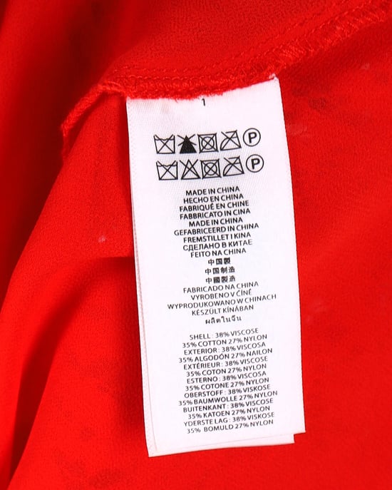 Michael Kors Short Sleeve Mini Dress in Red Viscose Lace - Image 4
