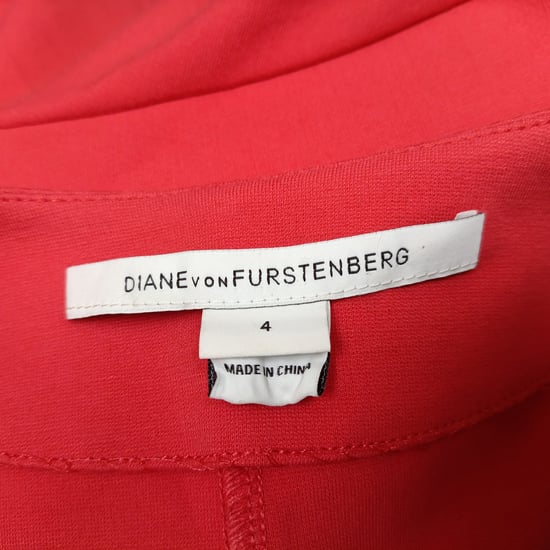Diane Von Furstenberg Saturnusklänning i röd viskos - Image 5