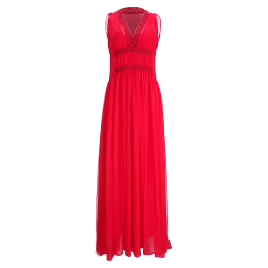 Philosophy di Lorenzo Serafini Crochet Trim Maxi Dress in Red Polyester - Image 1