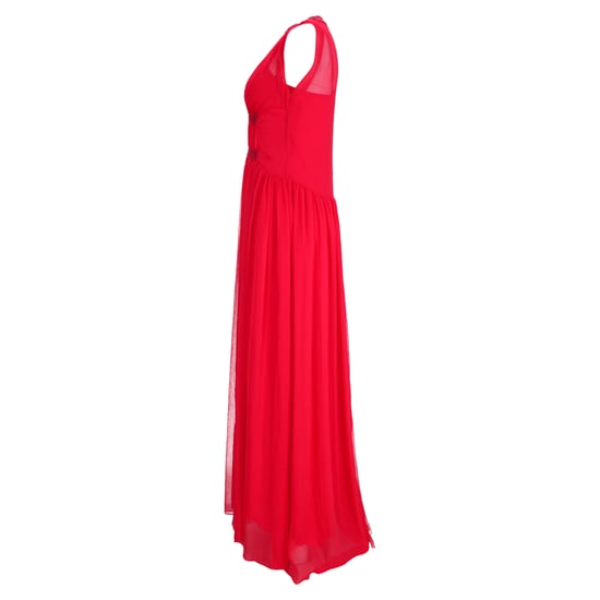 Philosophy di Lorenzo Serafini Crochet Trim Maxi Dress in Red Polyester - Image 2