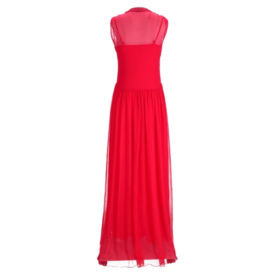 Philosophy di Lorenzo Serafini Crochet Trim Maxi Dress in Red Polyester - Image 3