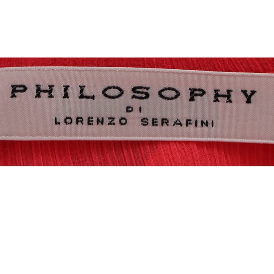 Philosophy di Lorenzo Serafini Crochet Trim Maxi Dress in Red Polyester - Image 5