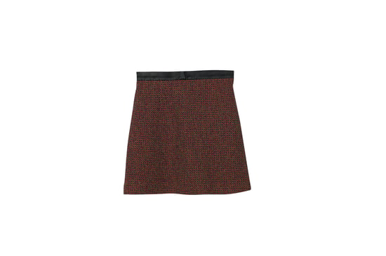 Sandro Paris tweed blazer en rok set in rode katoen - Image 3