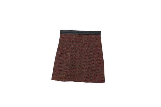 Sandro Paris tweed blazer en rok set in rode katoen - Image 4
