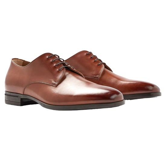 Boss Heren Kensington Leren Oxford Schoenen (Medium Bruin) - Image 5