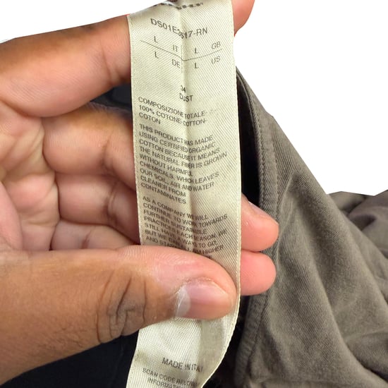 Rick Owens Edfu maxi-jurk met capuchon in bruin katoen - Image 6