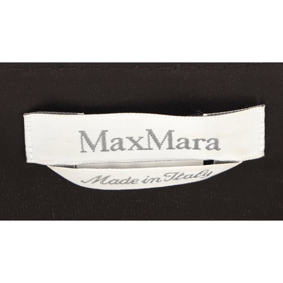 Max Mara Midiklänning med veck och accent i brunt triacetat - Image 4