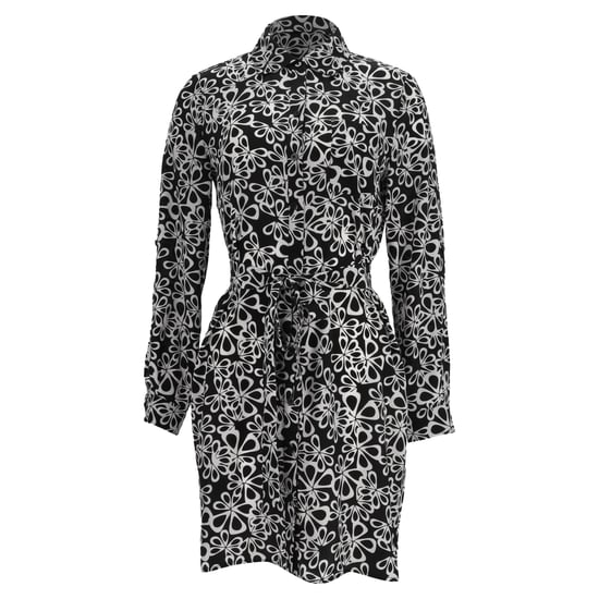 Diane Von Furstenberg mini-jurk met print in zwarte zijde - Image 1