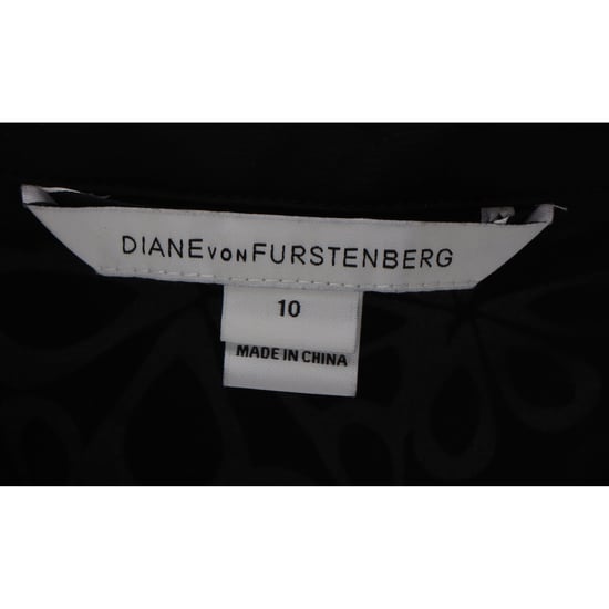 Diane Von Furstenberg mini-jurk met print in zwarte zijde - Image 4