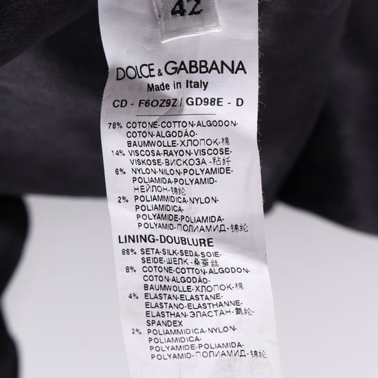 Dolce & Gabbana – Prickig miniklänning med spetsdetalj i svart och röd bomull - Image 5