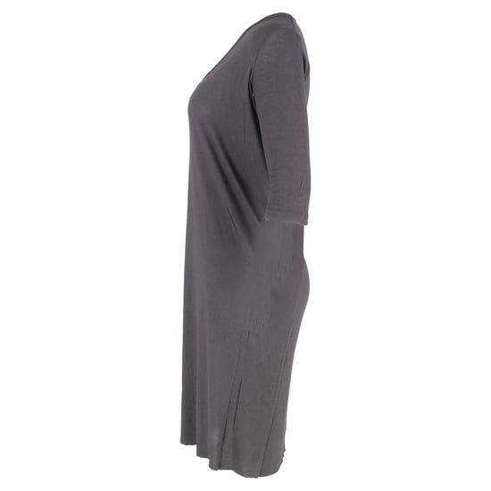 Rick Owens mini-jurk met ronde hals in grijs katoen - Image 2