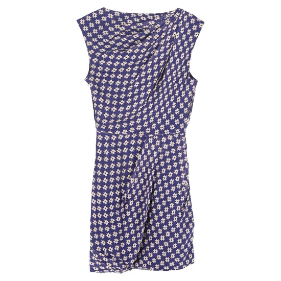 Diane Von Furstenberg Francia jurk met sterrenprint en ruches in marineblauwe zijde - Image 2