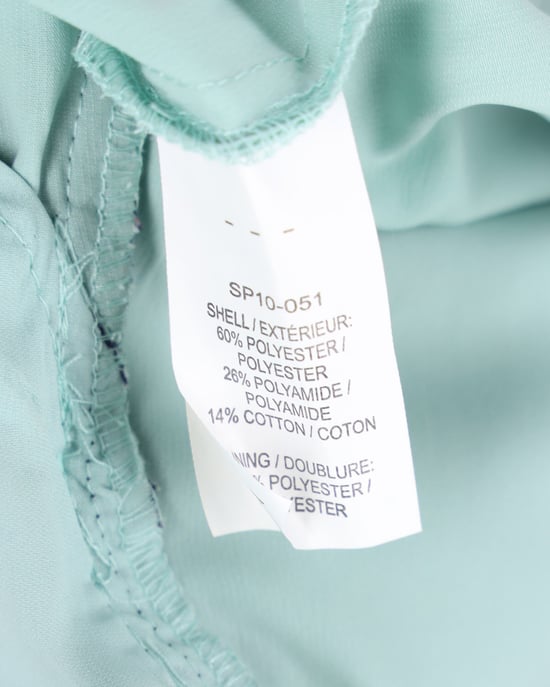 Självporträtt Ärmlös Volangklänning i Blå Polyester - Image 4