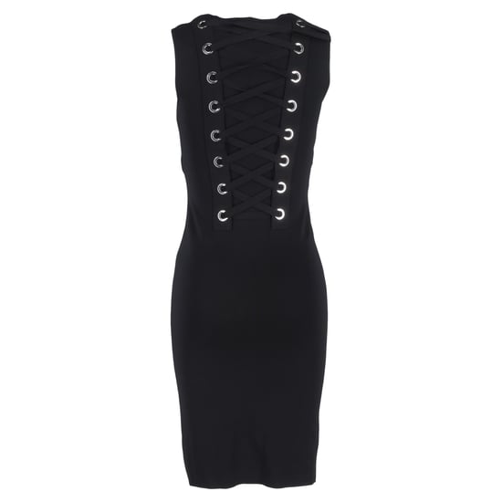 Givenchy – Svart viskos – Midiklänning med spetsdetalj baktill - Image 3