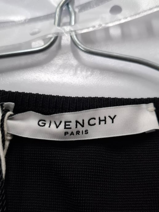 Givenchy – Svart viskos – Midiklänning med spetsdetalj baktill - Image 5
