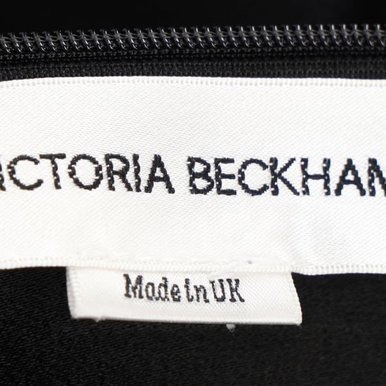 Victoria Beckham midi-jurk met kanten inzetstukken en ceintuur in zwarte viscose - Image 4