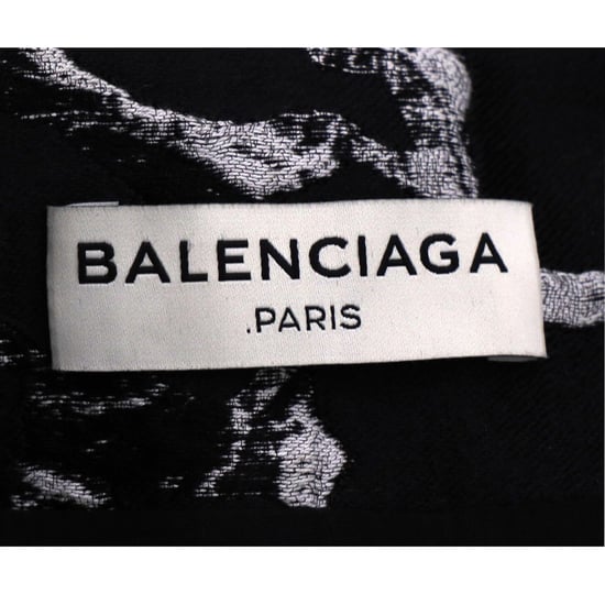 Balenciaga Jacquardmönstrad Mini Shiftklänning i Svart Bomull - Image 3
