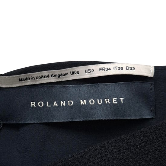 Roland Mouret Vestido Rivoli Midiklänning i svart viskos - Image 3