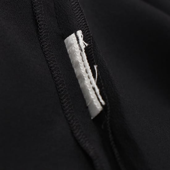 Chloé knielange jurk met geschulpte details in zwart acetaat - Image 5