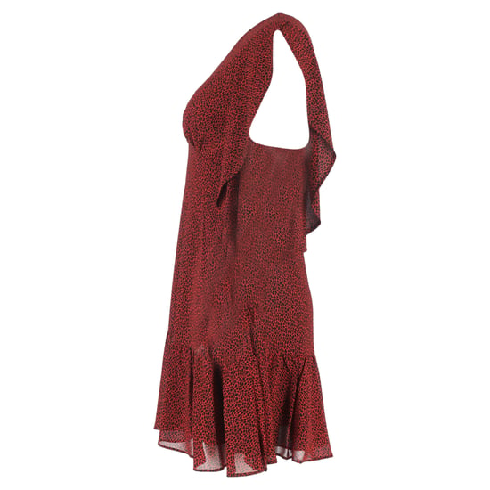 MICHAEL Michael Kors Bedrukte mini-jurk met watervalmouwen in rood polyester - Image 2