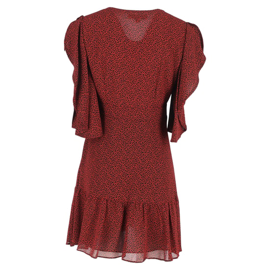 MICHAEL Michael Kors Bedrukte mini-jurk met watervalmouwen in rood polyester - Image 3