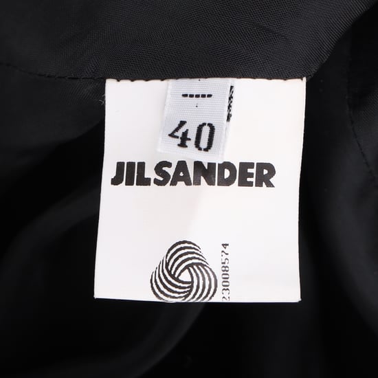 Jil Sander Single-Breasted Midi Coat in Black Wool - Image 5