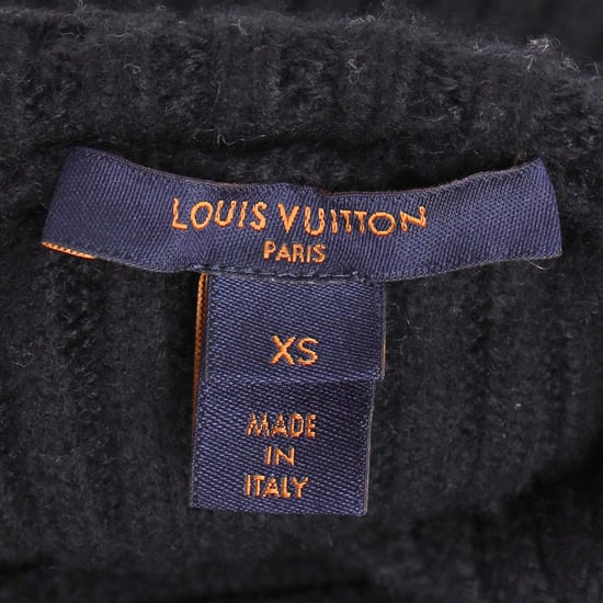 Louis Vuitton Stickad Ärmlös Midiklänning i Svart Ull - Image 5