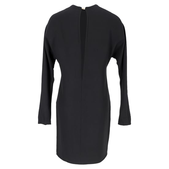 Lanvin Miniklänning med hårdvarudetaljer i marinblå viskos - Image 6