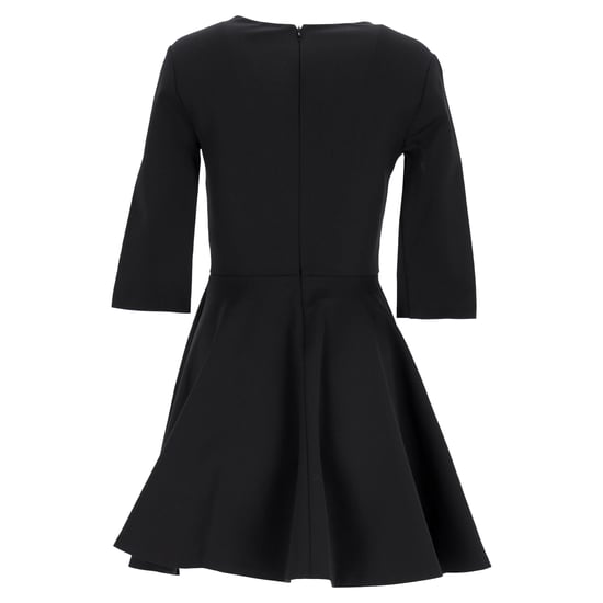 Diane Von Furstenberg – Jeannie – V-ringad, utsvängd miniklänning i svart nylon - Image 3