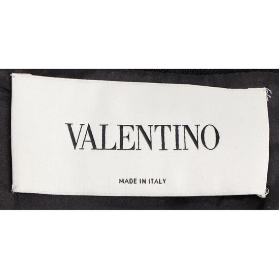 Valentino midi-jurk met kantpatroon in zwart katoen - Image 4