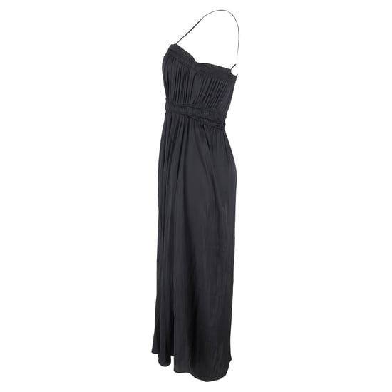 Maje mouwloze midi-jurk met uitsnijdingen en plooien in zwart polyester - Image 2