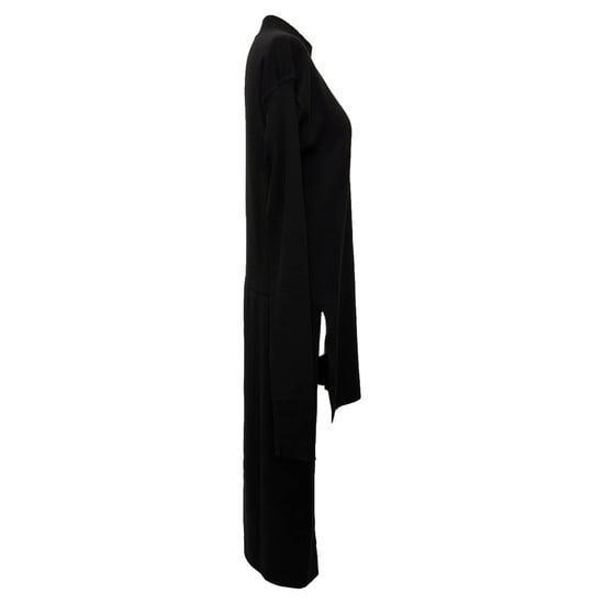 Rick Owens midi-jurk met lange rug in zwarte wol - Image 2