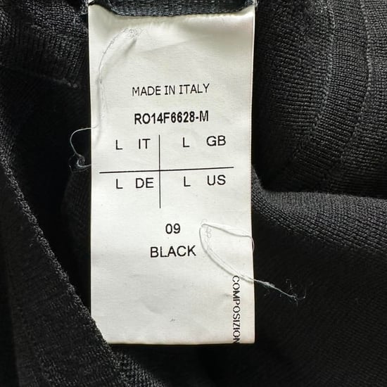Rick Owens midi-jurk met lange rug in zwarte wol - Image 5