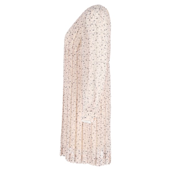 Chloé Plisserad Mönstrad Knälång Klänning i Pastellrosa Polyester - Image 2