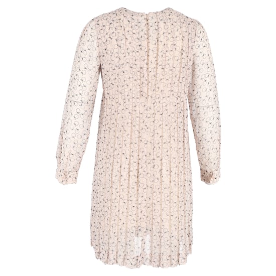 Chloé Plisserad Mönstrad Knälång Klänning i Pastellrosa Polyester - Image 3