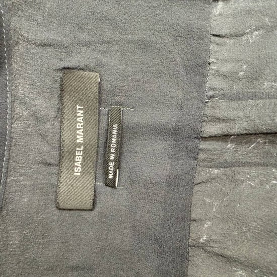 Isabel Marant mini-jurk met lange mouwen en riem in zwarte zijde - Image 5