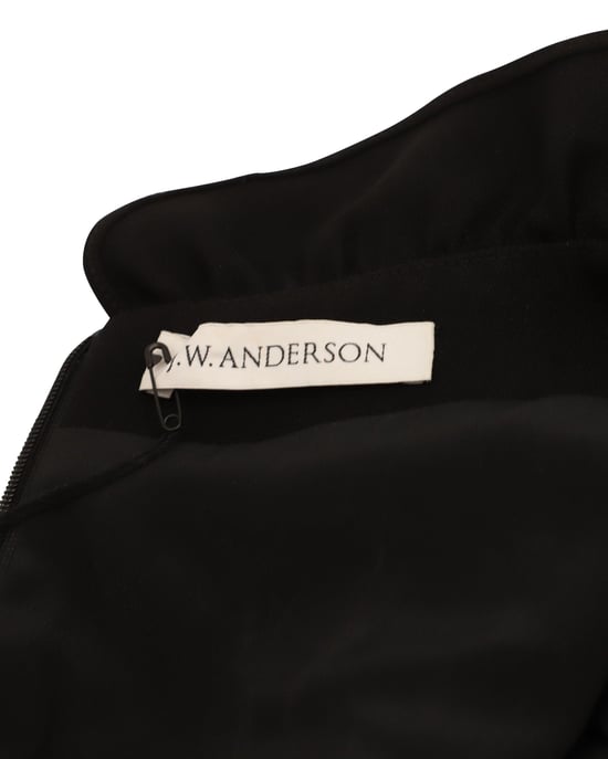 JW Anderson jurk met lange mouwen in zwart acetaat - Image 3