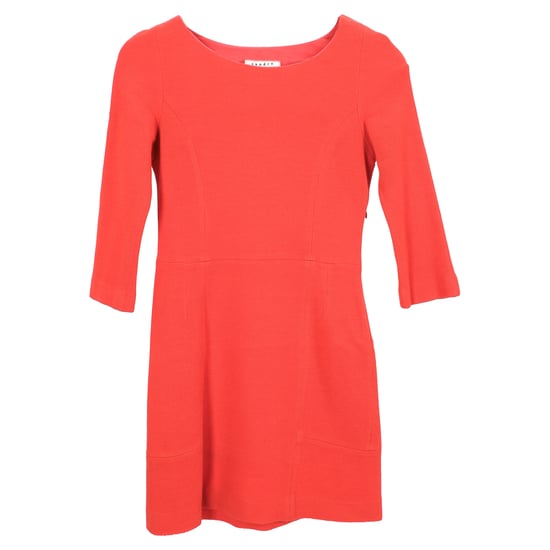 Sandro Stretch Minijurk in Oranje Acryl - Image 1