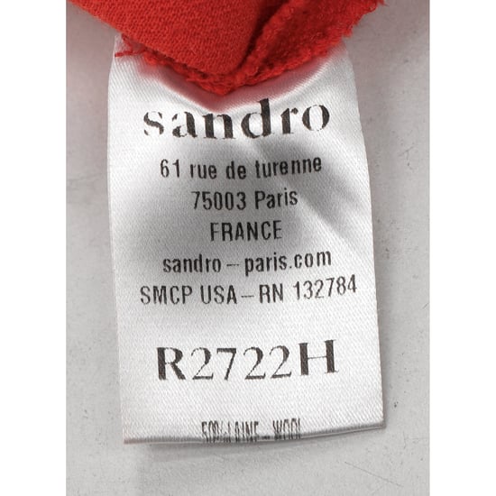 Sandro Stretch Minijurk in Oranje Acryl - Image 4