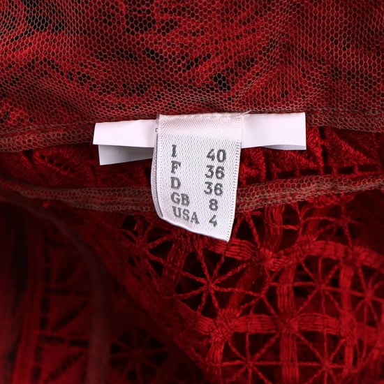 Alberta Ferretti Land and Fringe Detail Mini Dress in Red Acetate - Image 4