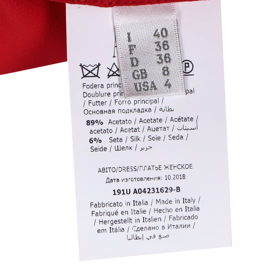 Alberta Ferretti Land and Fringe Detail Mini Dress in Red Acetate - Image 5