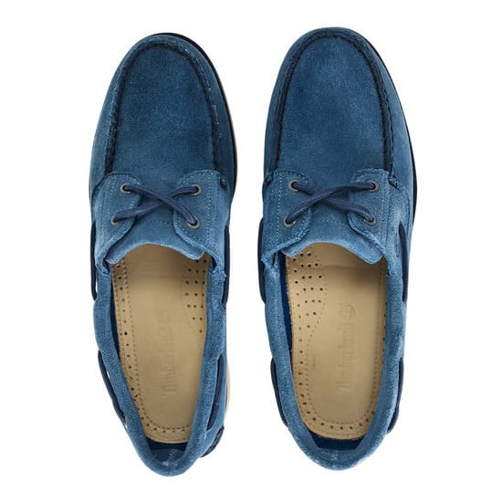 Timberland Klassieke suède veterschoenen voor heren met structuur (Medium Blauw) - Image 3
