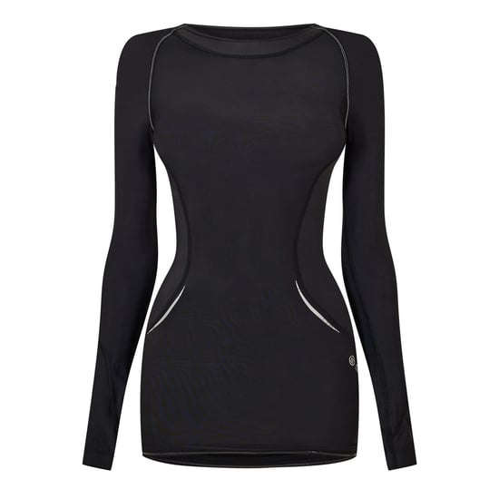 Skins A400 basislaagshirt met lange mouwen voor dames (Zwart) - Image 1